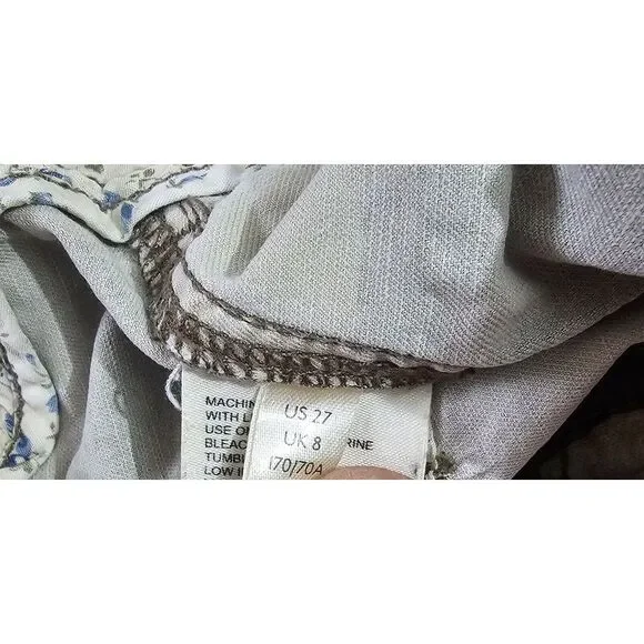 Anthropologie Cargo Pants‎ Womens 27 Camo Camouflage Cargo Pants Distressed Y2K - Picture 4 of 11